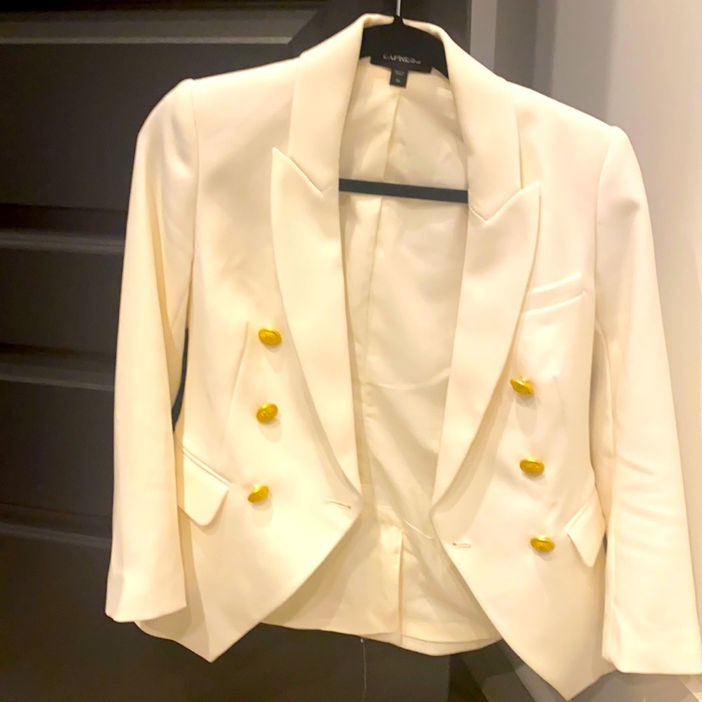 Express, off white dress jacket
